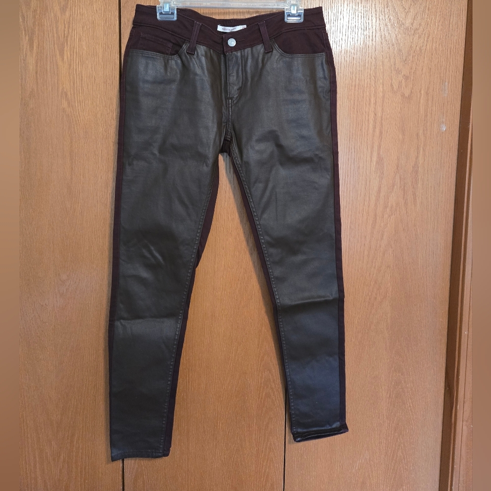 Levi's 535 Super Skinny Maroon Jeans